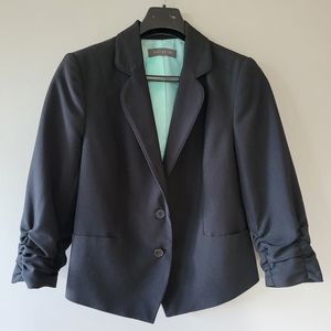 Blazer with turquoise lining